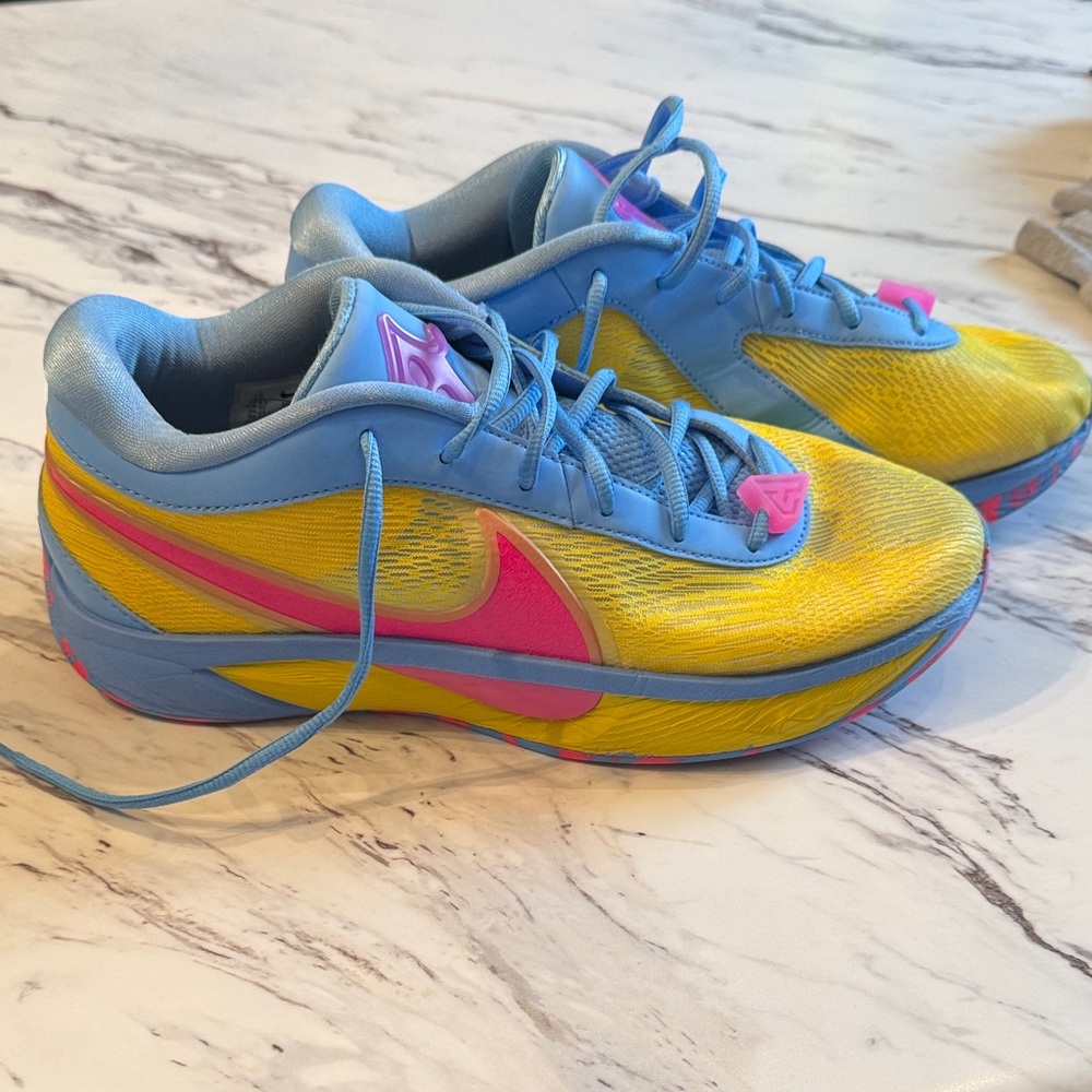 Nike Vibrant Blue and Yellow Sneakers